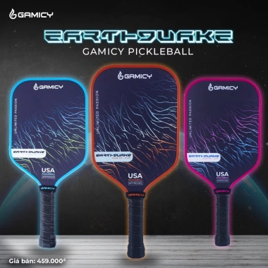 Vợt Pickleball Earthquake Panther sợi carbon kết hợp thủy tinh nhẹ 389.000 VNĐ