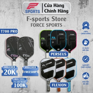 Vợt Pickleball F-sports Carbon T700 Perseus PRO Flexion - Chính Hãng, Giá 495k