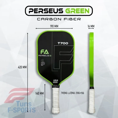 Vợt Pickleball F-sports Carbon T700 Perseus PRO Flexion - Chính Hãng, Giá 495k