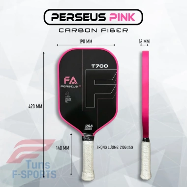 Vợt Pickleball F-sports Carbon T700 Perseus PRO Flexion - Chính Hãng, Giá 495k