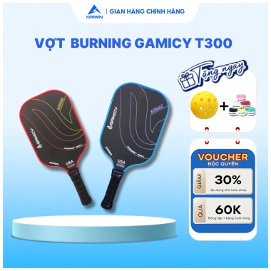 Vợt Pickleball Gamicy T300 Carbon 14mm Nguyên Khối – Cao Cấp, Chính Hãng USA