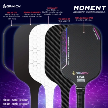 Vợt Pickleball Gamicy Vân Carbon 3K Hot - Chính hãng, Giá ưu đãi 1.044.050₫