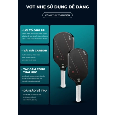 Vợt Pickleball GAPI PK07 Cao Cấp Độ Đàn Hồi Cao, Nhẹ và Chắc Chắn - Giá 347.000đ 5