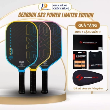 Vợt Pickleball Gearbox GX2 Power Limited Edition Elongated Hybrid - Siêu mạnh, độ bền cao, giá ưu đãi 7.690.000 VND