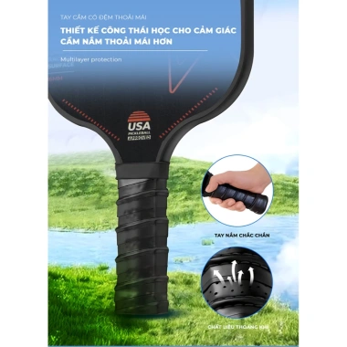 Vợt Pickleball IGA PK01.8 viền đỏ đen siêu nhẹ - Giá chỉ 185.000đ giảm 21%