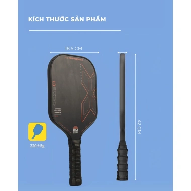 Vợt Pickleball IGA PK01.8 viền đỏ đen siêu nhẹ - Giá chỉ 185.000đ giảm 21%