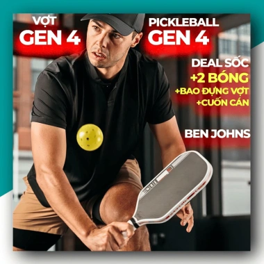 Vợt Pickleball JOOLA Perseus Gen 4 Carbon Nhám – Hiệu Suất Cao, Tặng Quấn Cán