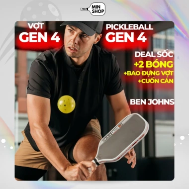 Vợt Pickleball Joola Perseus Gen 4 NFC Carbon Mặt Nhám – Hiệu Suất Cao, Tặng Cuốn Cán, Giá 499k