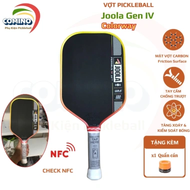 Vợt Pickleball Joola Pro IV DTC - Gen 4 Limited, carbon 16mm, viền cam vàng, chỉ 396.500₫