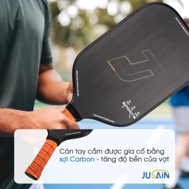 Vợt Pickleball JUSAIN Carbon 3K Siêu Nhám Trợ Lực Cao Cấp - Giá 600k