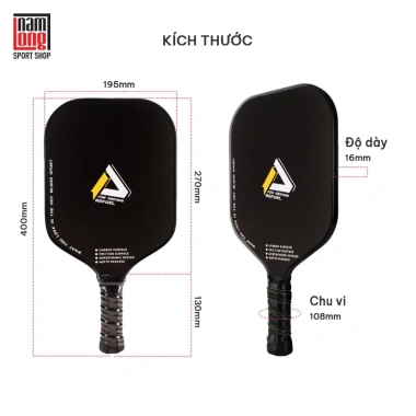 Vợt Pickleball JUSAIN CARBON Cao Cấp – Chịu Lực, Siêu Bền, Nhiều Mẫu, Giá 500k