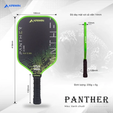 Vợt Pickleball KAIWIN Arnos T1.000 Glass Mặt Nhám 100% Carbon Viền Cao Cấp 469.000 VND 9 Vợt Pickleball KAIWIN Arnos T1.000 Glass Mặt Nhám 100% Carbon Viền Cao Cấp 469.000 VND 9