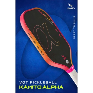 Vợt Pickleball Kamito Alpha 16mm Carbon T700 - Siêu nhẹ, độ bền cao, giá chỉ 2.740.000₫