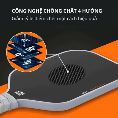 Vợt Pickleball KINGPICK68 T700 Pro - Mặt Carbon Nhám, Lõi Tổ Ong 16mm, Tặng Bóng & Quấn Cán - Giá 339.000₫ 5