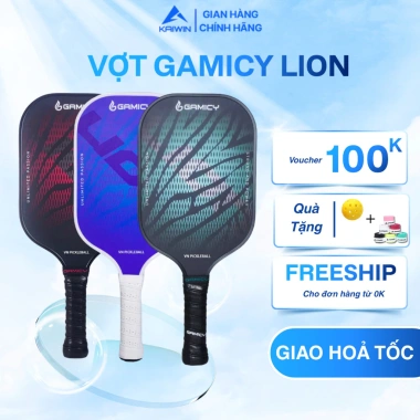 Vợt Pickleball Lion Siêu Nhẹ Bền Đẹp Tay Chắc Carbon và Glass Fiber Giá 469.000