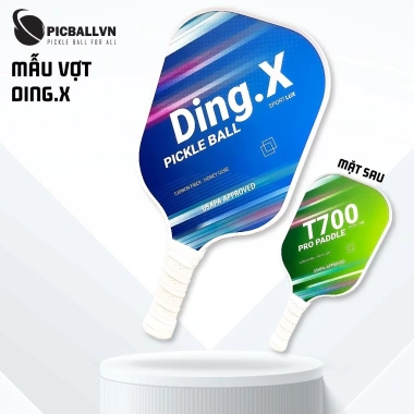 Vợt Pickleball Người Mới - Sợi Thủy Tinh Lõi Tổ Ong, Nảy Tốt, Tặng Bóng - PICBALL VNL01 90k