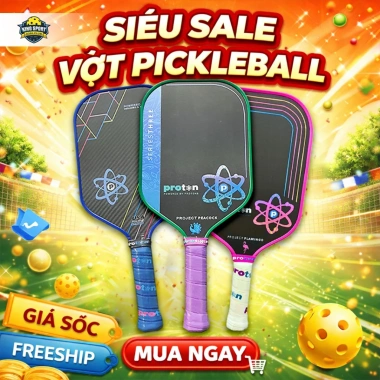 Vợt Pickleball Proton Series 3 Fla.mingo Carbon Nhám: Kiểm Soát Bóng, 2 Màu Dành Cho Newbie, Giá 399.000₫