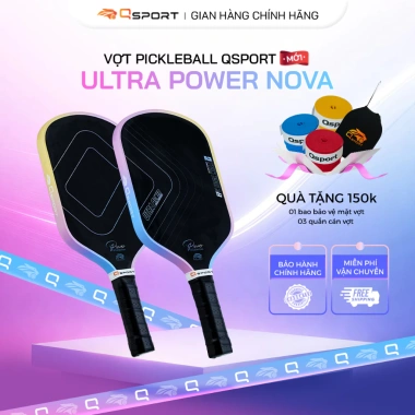 Vợt Pickleball Qsport Ultra Power Nova carbon UD 16mm – Chính hãng, giá chỉ 1.299.000₫ 10 Vợt Pickleball Qsport Ultra Power Nova carbon UD 16mm – Chính hãng, giá chỉ 1.299.000₫ 10