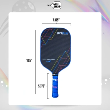 Vợt Pickleball RoadRunner Full Carbon Siêu Nhám Tăng Xoáy, Kiểm Soát Ưu, Giá 539k