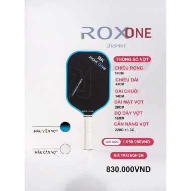 Vợt Pickleball Roxone 3K Carbon + Túi, Bóng Tập, Bảo Hành 3 Tháng - 940.000₫