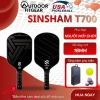 Vợt Pickleball SINSHAM Carbon T700 16mm Nhám, Tay Cầm Da, Tặng Túi Đựng