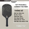 Vợt Pickleball SINSHAM Carbon T700 16mm Nhám, Tay Cầm Da, Tặng Túi Đựng 6
