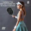 Vợt Pickleball SINSHAM Carbon T700 16mm Nhám, Tay Cầm Da, Tặng Túi Đựng 9