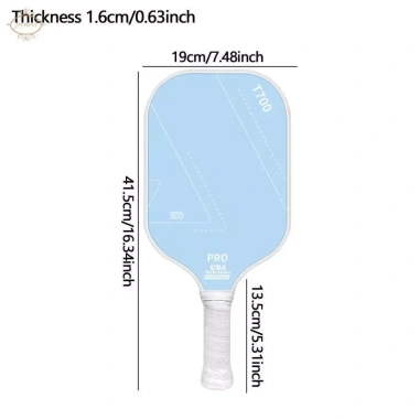 Vợt Pickleball sợi carbon cao cấp Cân bằng sức mạnh thích hợp người mới bắt đầu