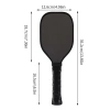 Vợt Pickleball SWEETJOHN Carbon Nhẹ Bề Mặt Mờ Điểm Ngọt Lớn Tay Cầm Dài Anti‑Slip 2