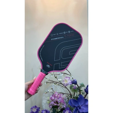 Vợt Pickleball T1.000 Carbon siêu nhẹ, luyện tập và thi đấu, tặng quấn cán, giá 339k