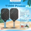 Vợt Pickleball T1.000 Promax carbon siêu nhám - Dụng cụ cao cấp tặng quấn cán, 525k