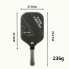 Vợt Pickleball T700 mặt nhám 16mm phủ carbon siêu nhẹ tặng 2 bóng luyện tập 4