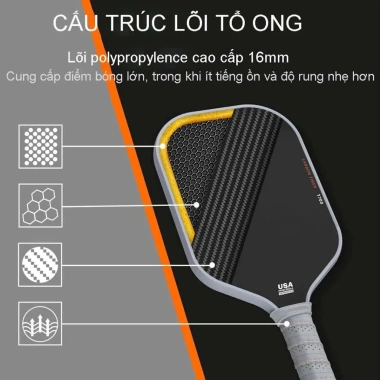 Vợt PickleBall T700 Pro CARBON - Chất lượng cao, đa màu, công thủ toàn diện, giảm 20% 8 Vợt PickleBall T700 Pro CARBON - Chất lượng cao, đa màu, công thủ toàn diện, giảm 20% 8