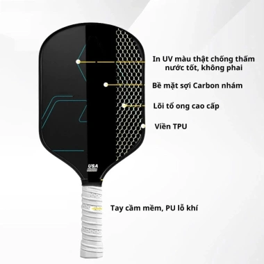 Vợt PickleBall T700 Pro CARBON - Chất lượng cao, đa màu, công thủ toàn diện, giảm 20% 9 Vợt PickleBall T700 Pro CARBON - Chất lượng cao, đa màu, công thủ toàn diện, giảm 20% 9