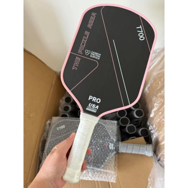 Vợt Pickleball T700 PRO Hồng Carbon Loại 1 - Giá ưu đãi 465k Chính chủ