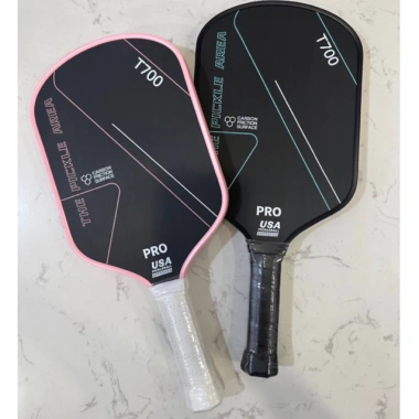 Vợt Pickleball T700 PRO Viền Hồng - Mặt Carbon Siêu Nhám, Giá ưu đãi 345.000₫