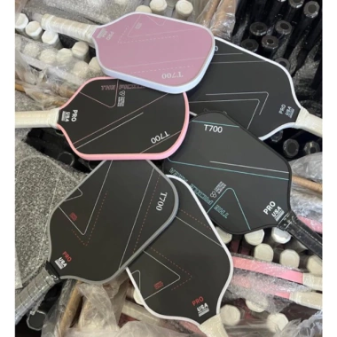 Vợt Pickleball T700 PRO Viền Hồng - Mặt Carbon Siêu Nhám, Giá ưu đãi 345.000₫