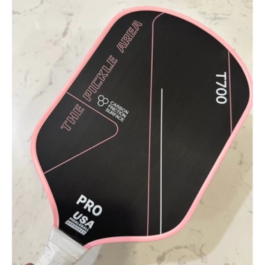 Vợt Pickleball T700 PRO Viền Hồng - Mặt Carbon Siêu Nhám, Giá ưu đãi 345.000₫