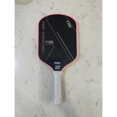 Vợt Pickleball T700 PRO Viền Hồng - Mặt Carbon Siêu Nhám, Giá ưu đãi 345.000₫