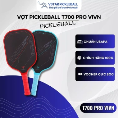 Vợt Pickleball T700 Pro VIVN SPORT mặt nhám siêu nhẹ - công thủ toàn diện, chỉ 299.000₫