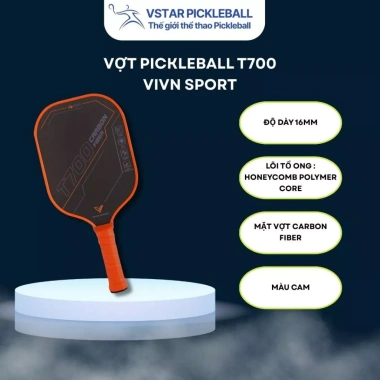 Vợt Pickleball T700 Pro VIVN SPORT mặt nhám siêu nhẹ - công thủ toàn diện, chỉ 299.000₫