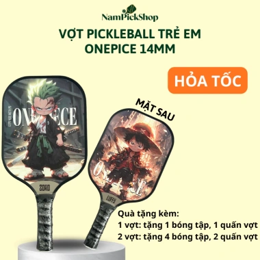 Vợt Pickleball Trẻ Em 14mm Sợi Thủy Tinh, Lõi Tổ Ong, In 2 Mặt, Tặng Bóng và Quấn Vợt, Bền Bỉ Giá Ưu Đãi 189k 8