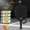 Vợt Pickleball Vatic Pro Vsol Pro Flash - Lõi Carbon, Độ Nảy Cao, Kiểm Soát Tốt, Nhẹ, Trợ Lực