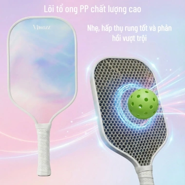 Vợt Pickleball Viwozz 16mm T700 Carbon – Thiết kế thời trang, tăng sức mạnh tấn công, giá 399k 3 Vợt Pickleball Viwozz 16mm T700 Carbon – Thiết kế thời trang, tăng sức mạnh tấn công, giá 399k 3