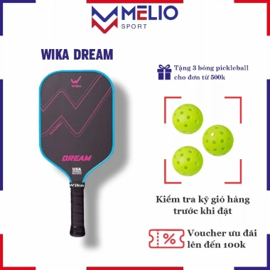 Vợt Pickleball Wika Dream Chính Hãng - Carbon T700 Siêu Nhẹ, Giá 500.000 VND (Giảm từ 630.000 VND)