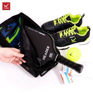 Vợt Pickleball Wika Header Đen Chính Hãng Siêu Nhẹ, Thiết Kế Hiện Đại, Cầm Chắc Tay, Giá 600.000 VND 6 Vợt Pickleball Wika Header Đen Chính Hãng Siêu Nhẹ, Thiết Kế Hiện Đại, Cầm Chắc Tay, Giá 600.000 VND 6