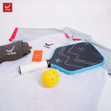 Vợt Pickleball Wika Vigor Carbon Siêu Nhẹ Nhám Tăng Ma Sát Tặng Bóng và Cuộn Cân Giá 539k