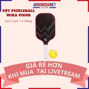Vợt Pickleball Wika Vigor chính hãng - Set 1 vợt + 1 bóng cao cấp, thiết kế hiện đại, giá ưu đãi 600.000 VND