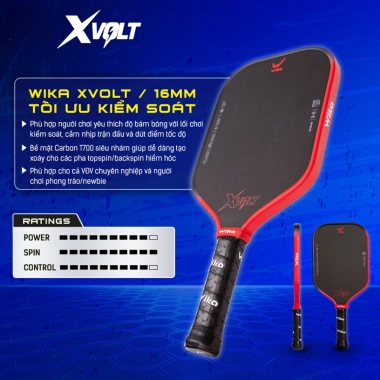 Vợt Pickleball Wika X-Volt Carbon Trọng Lượng Nhẹ, Độ Bền Cao - Giá 2.000.000₫