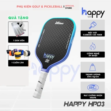 Vợt Pickleball Zocker Happy BH 3 tháng chip NFC HP01-HP03 Gen2 - Giá 703.120 VND